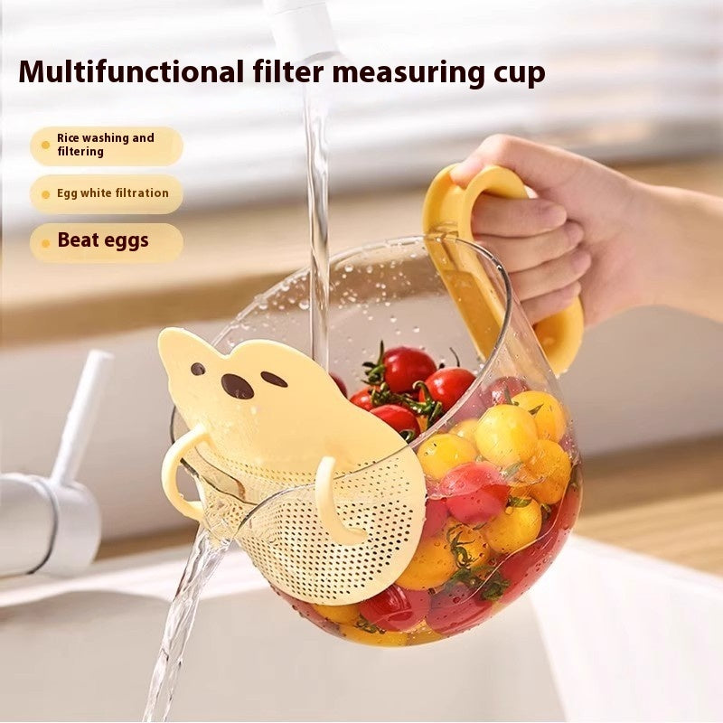 Vaso de Cocina medidor y Separador de Huevo – Diseño Divertido
