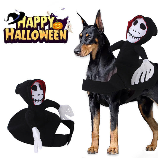 DIVERTIDO disfraz de COSPLAY para mascotas, decoración para mascotas de Halloween, ropa para mascotas de Halloween, chaleco de calabaza araña