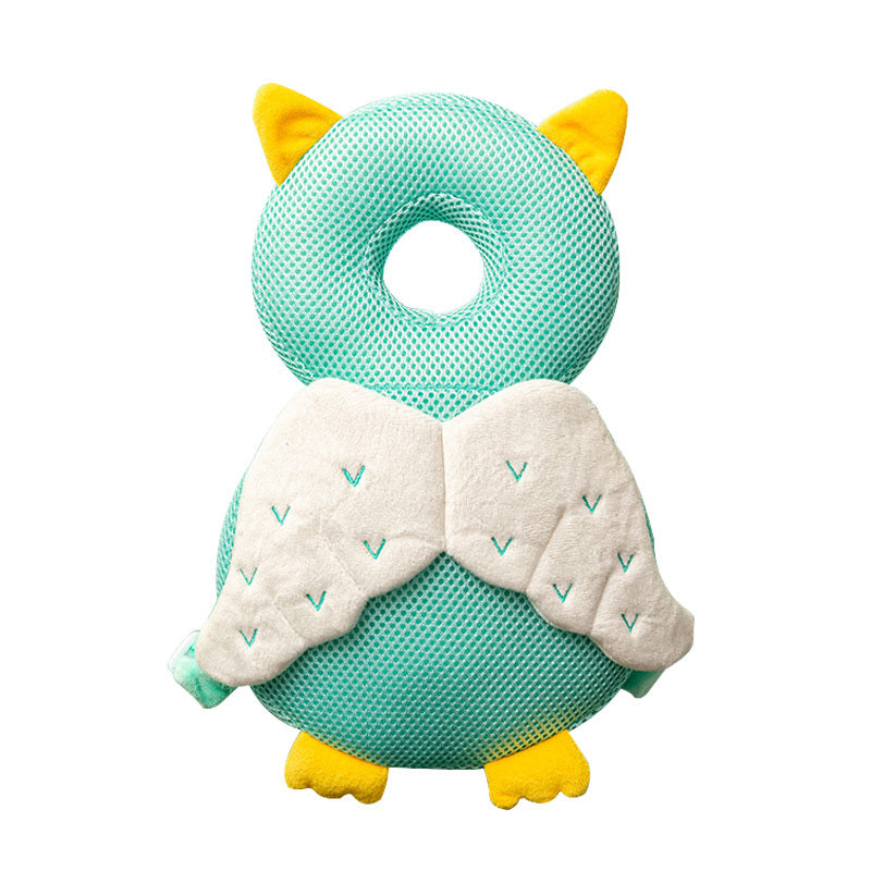 Almohadilla de protección para la cabeza en puro algodón para niños pequeños en divertidos personajes.