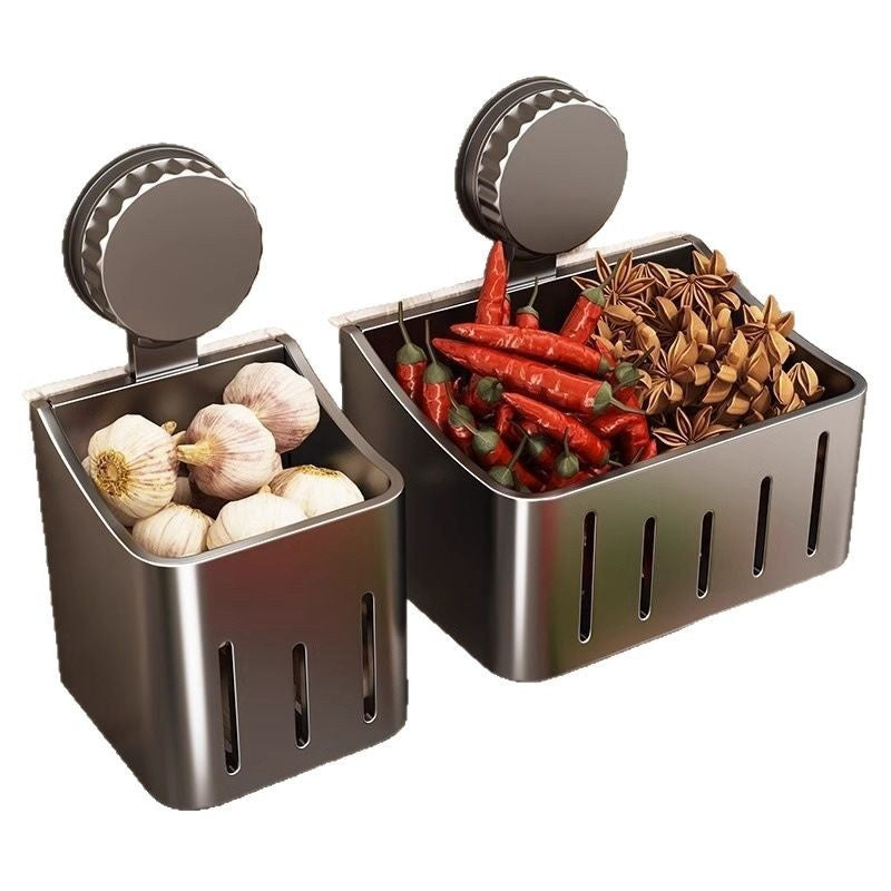 Organizador de Cocina Multifuncional – Canasta de Succión Desmontable para verduras