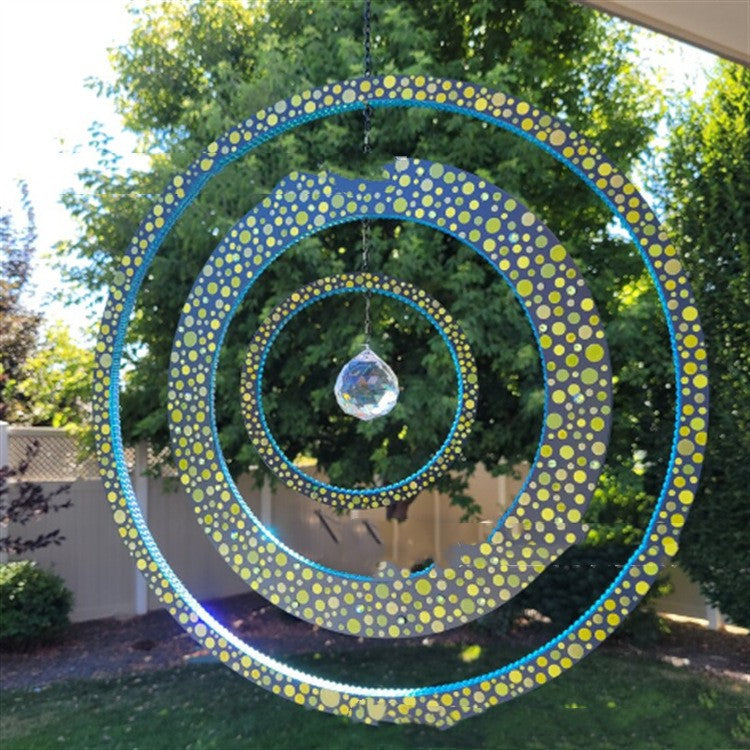 Colgante de jardín, llamador de ángeles, imagen del sol para embellecer tu jardín, colgante de hierro, decoración de patio y jardín
