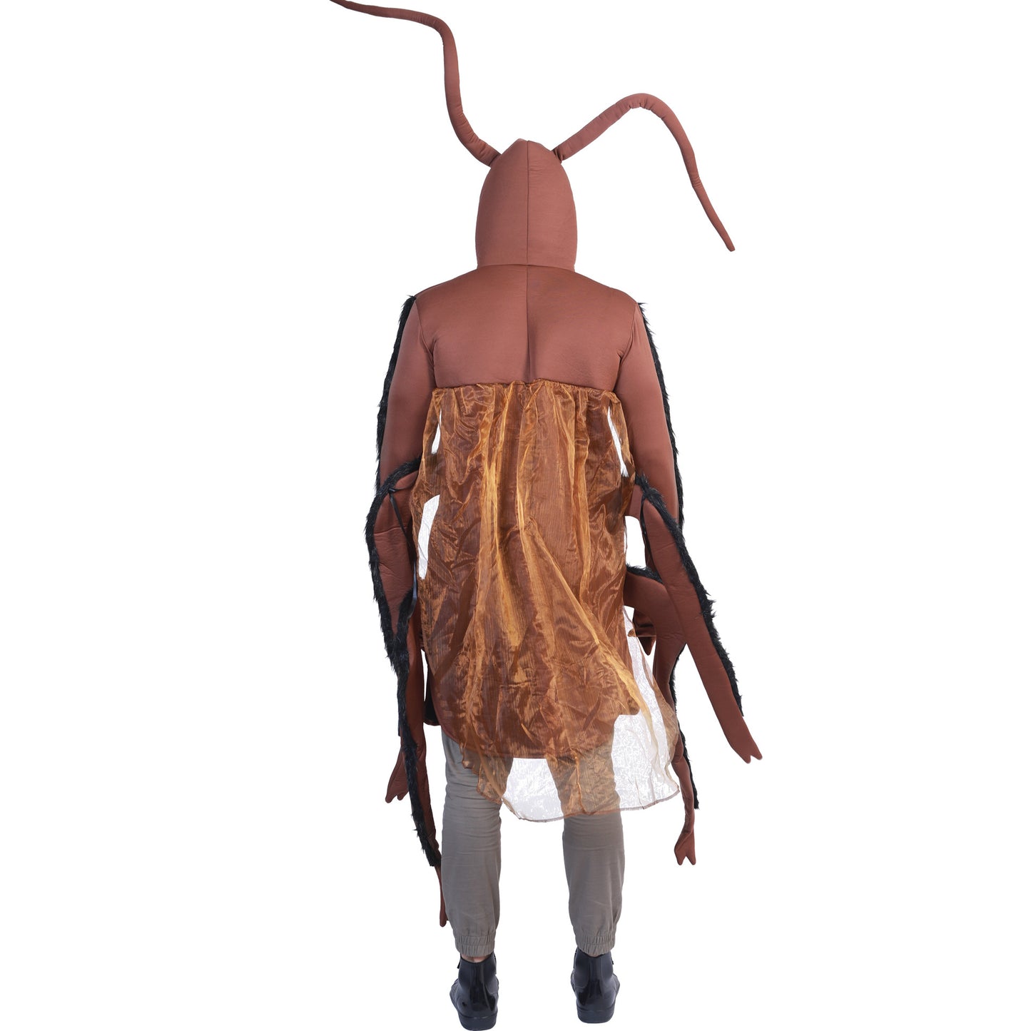 Disfraz de cucaracha para Hallowen, HOOD traje MONO enterizo de una pieza, Disfraz para niño y hombre adulto de Halloween