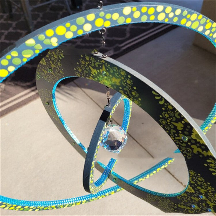 Colgante de jardín, llamador de ángeles, imagen del sol para embellecer tu jardín, colgante de hierro, decoración de patio y jardín