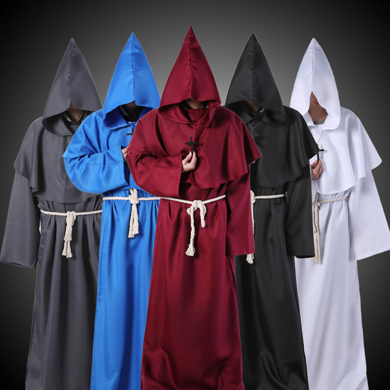 Disfraz de Halloween Disfraz de mago frágil medieval para adultos