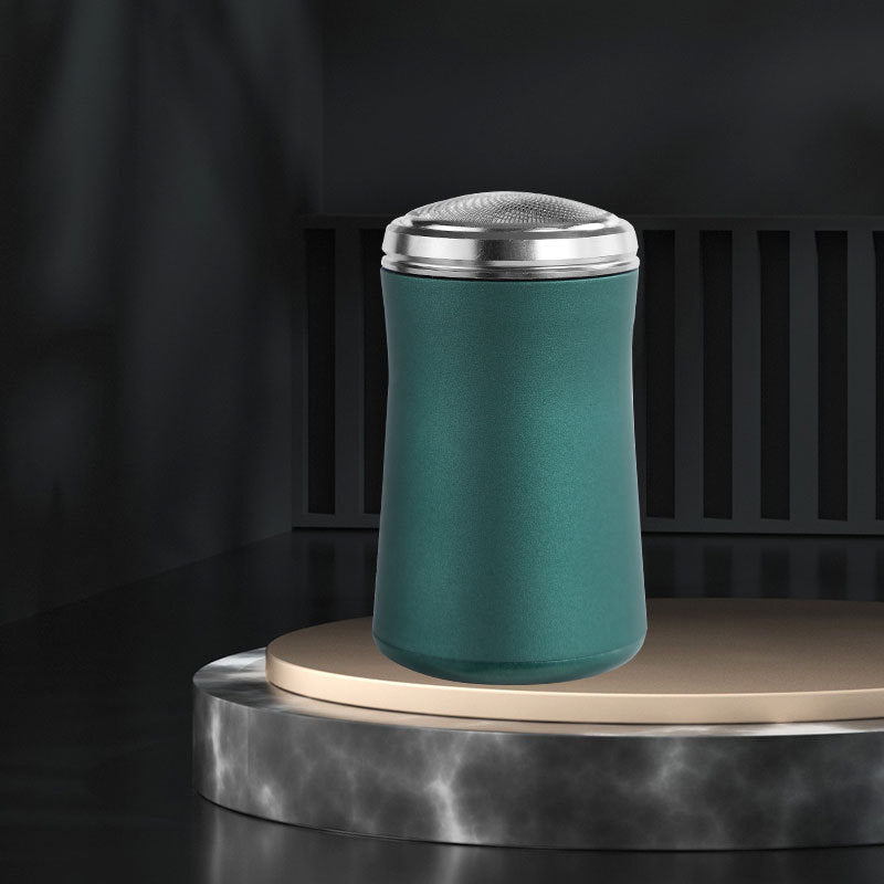 Mini afeitadora eléctrica ligera y transportable, afeitadora para hombres de tres cabezales, autonomía de 60 minutos