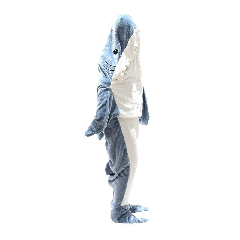 Saco de dormir con capucha súper suave de figura TIBURON, Manta De Tiburón, Pijama Franela Suave