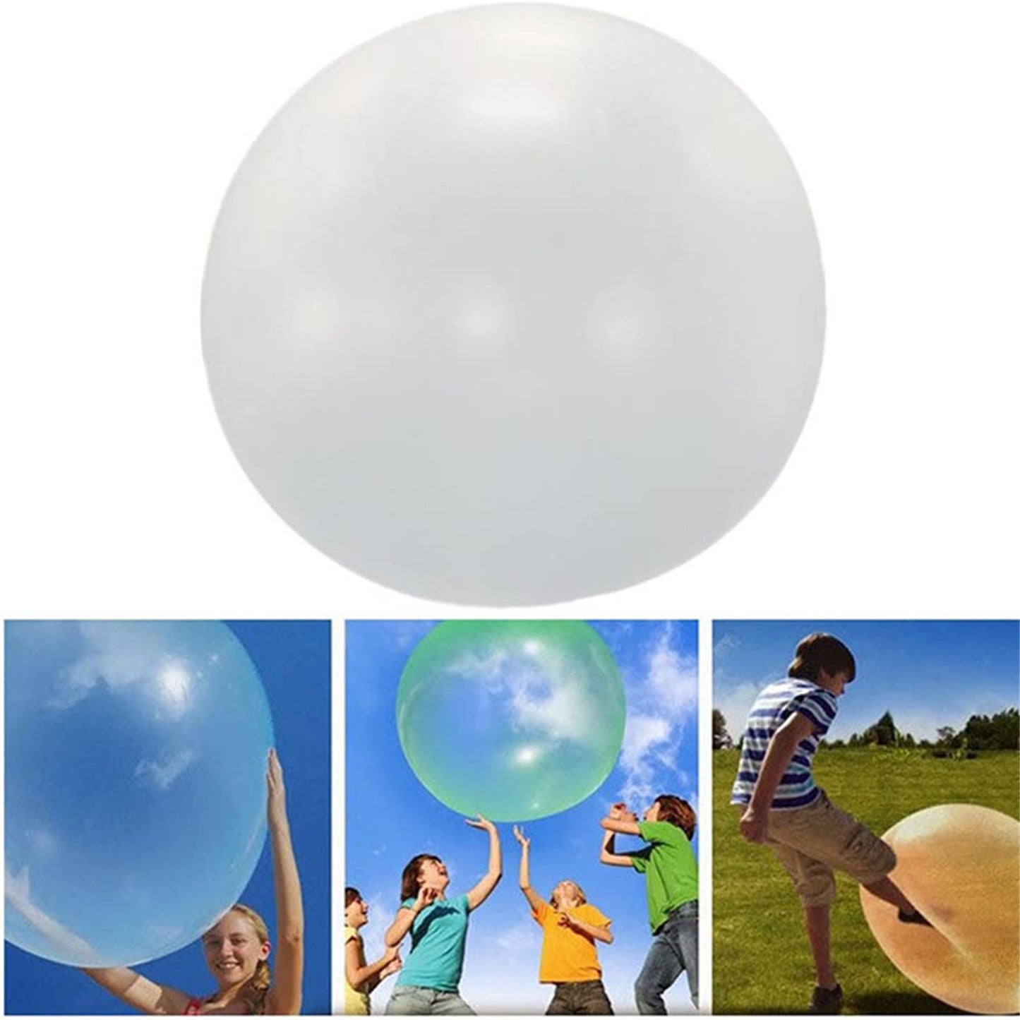 Bola inflable grande juguete para niños bola elástica Bola De Agua bola de burbuja
