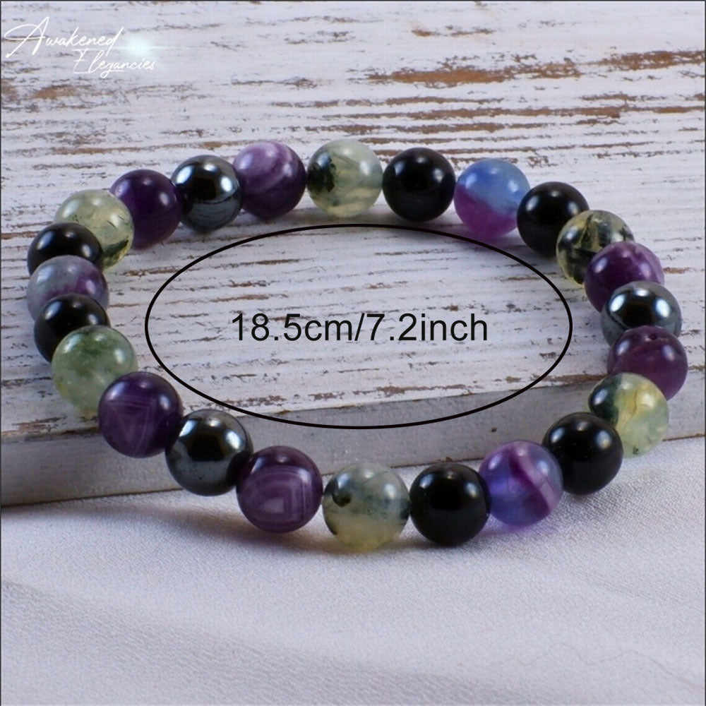 Pulsera de piedra natural estilo mantras y energía sanadora