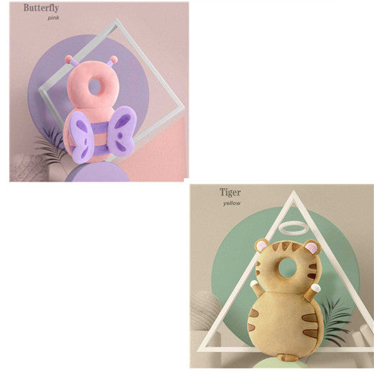 Almohadilla de protección para la cabeza en puro algodón para niños pequeños en divertidos personajes.