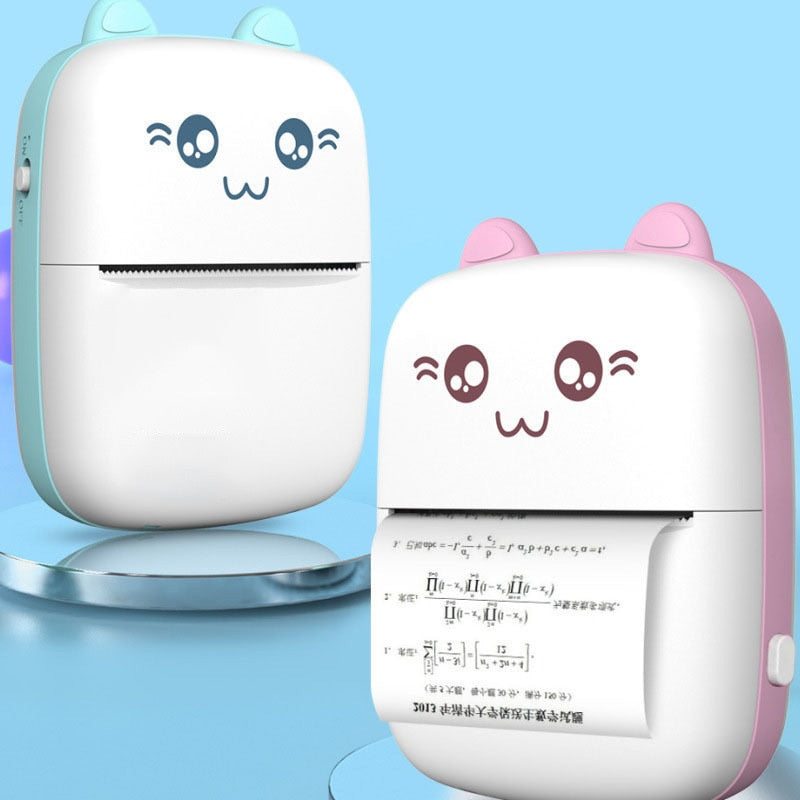 Mini Impresora Portátil en forma muñequito, Mini Bluetooth con WiFi, impresora de etiquetas