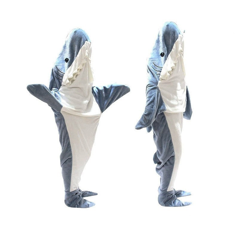 Saco de dormir con capucha súper suave de figura TIBURON, Manta De Tiburón, Pijama Franela Suave