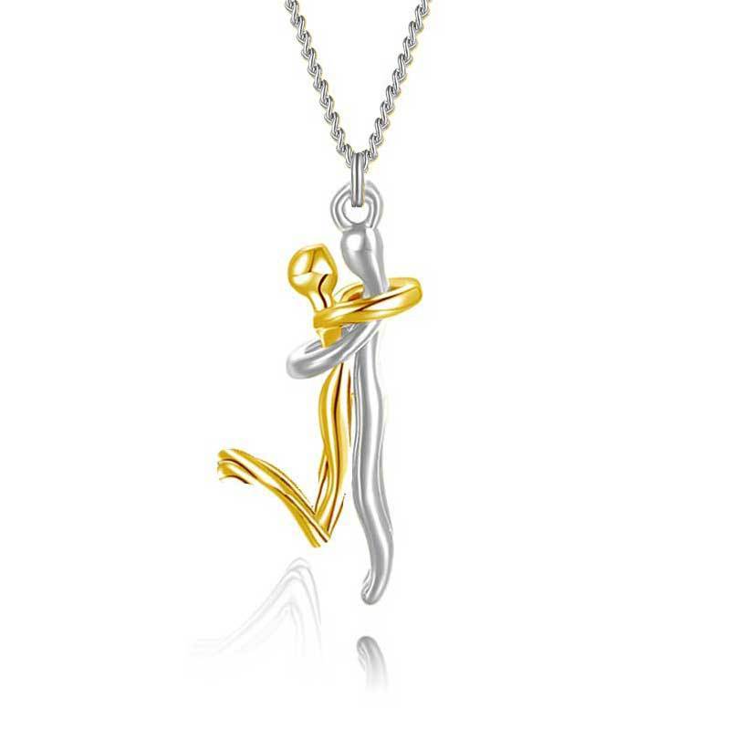 Collar con dije de pareja, hermoso para regalo de aniversario!