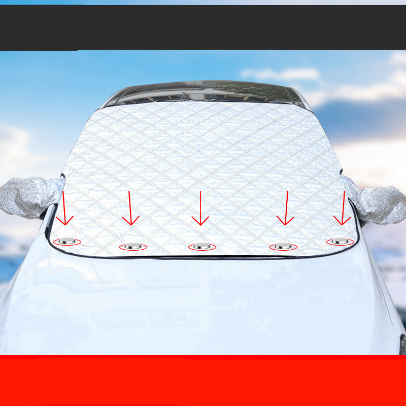 Cubierta antiescarcha y anticongelante magnética para engranajes de automóviles, protección en invierno para frío y nieve