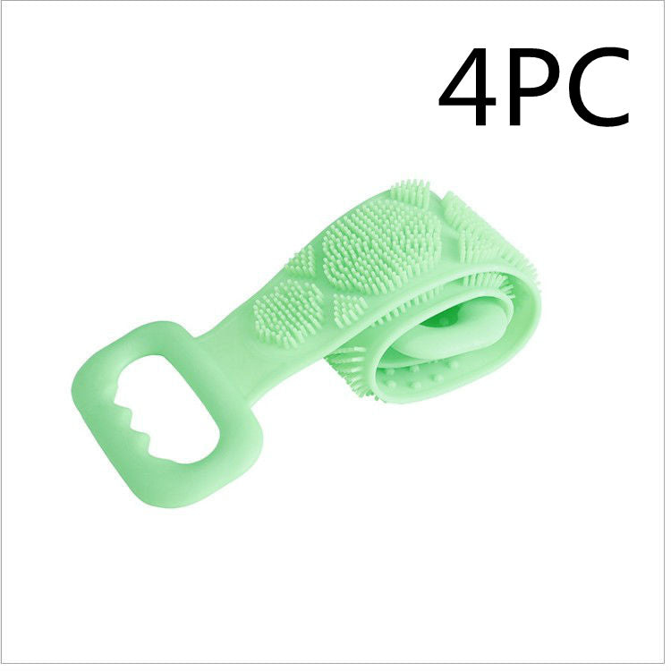 Toalla frotadora para tu cuerpo, toalla de silicona para frotar tu cuerpo, cepillo capilar