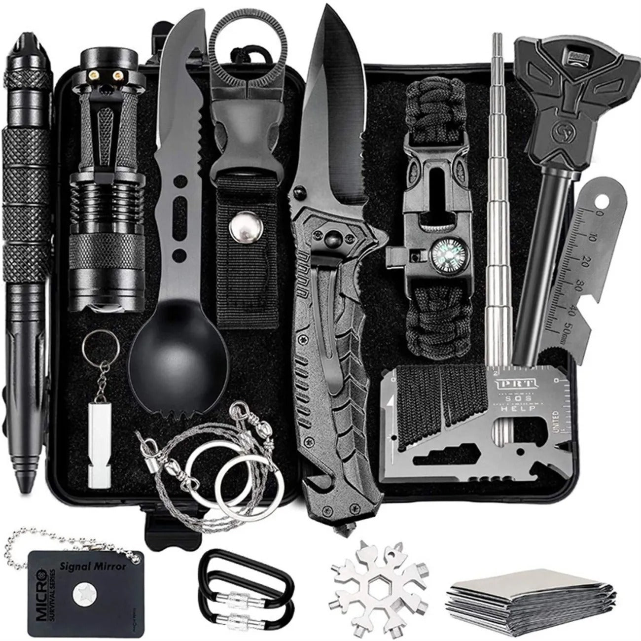 Kit de camping al aire libre Juego de herramientas de supervivencia SOS