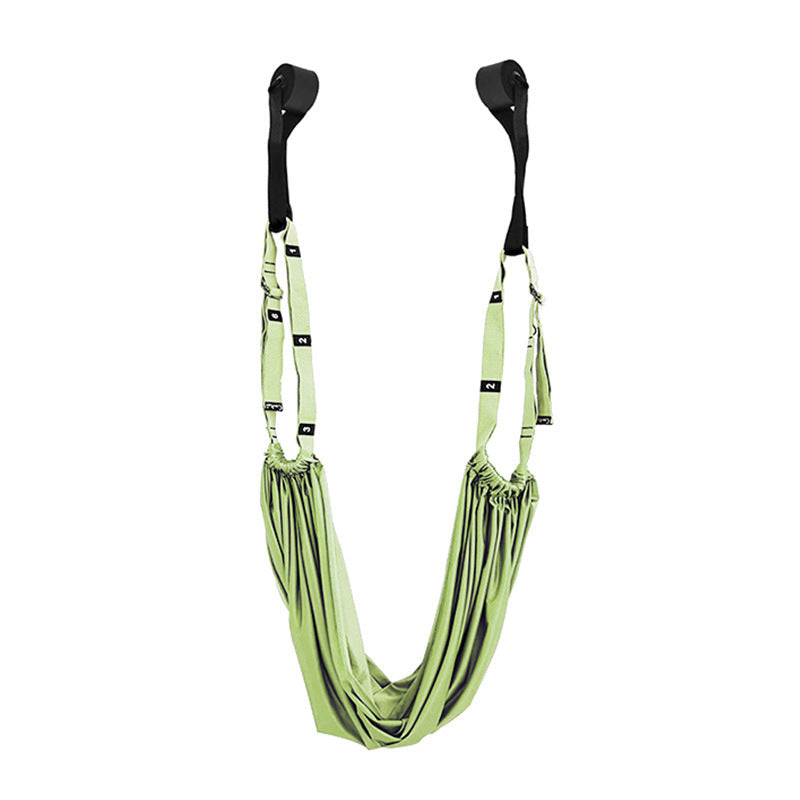 Cinturón de yoga para estiramiento de cadera y fitness con cuerda invertida, cinturón elástico dividido para cintura baja.