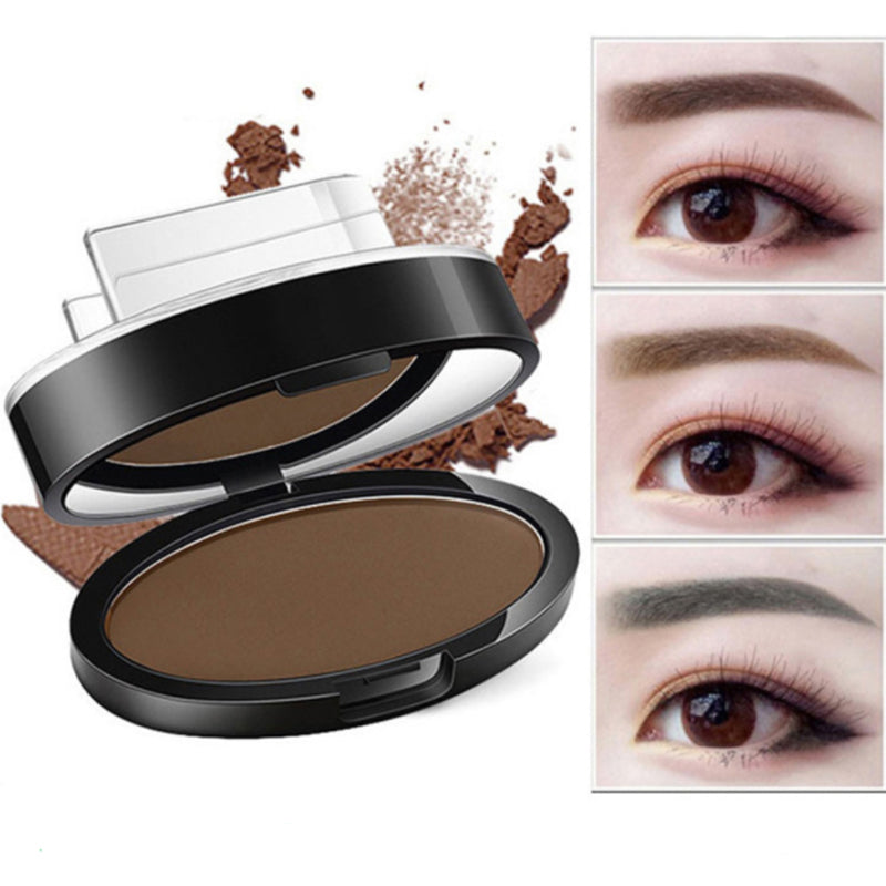 Kit de plantillas para tintar y sellar cejas en polvo, cosméticos, maquillaje profesional, resistente al agua, sellos para cejas, realzadores de cejas.