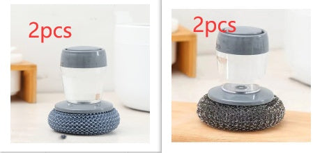 Cepillo de Cocina con Dispensador – Limpieza Fácil con Solo Presionar