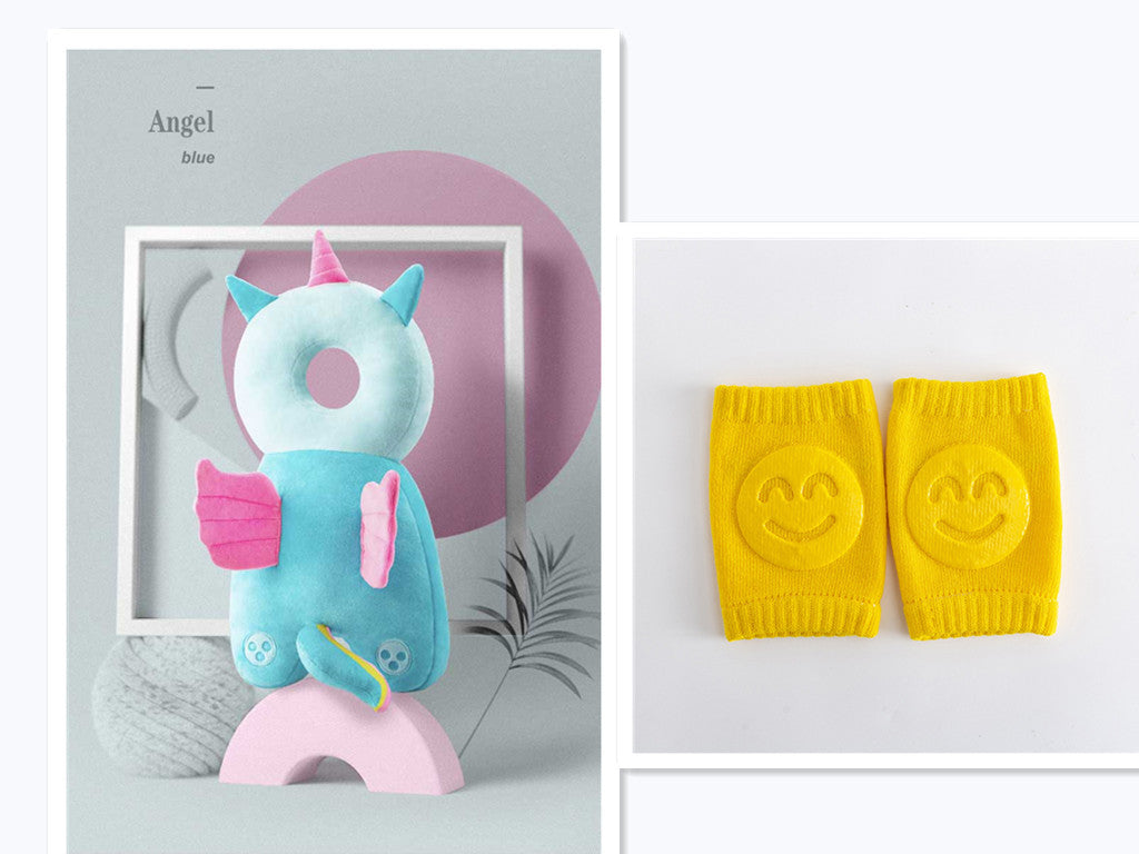 Almohadilla de protección para la cabeza en puro algodón para niños pequeños en divertidos personajes.