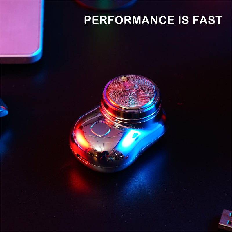 Mini afeitadora inalámbrica, portátil para hombre, recargable por USB, máquina de afeitar de tamaño pequeño, indolora, húmeda y seca