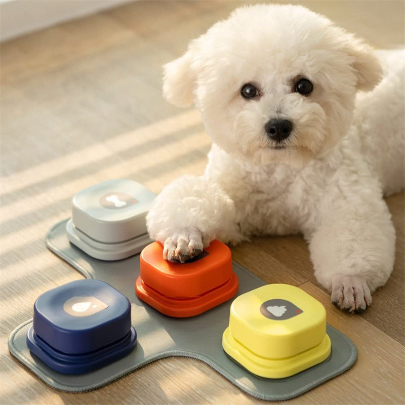 Botón de Comunicación Grabable para Perros y Gatos – ¡Diles “Comida”, “Paseo” o “Jugar”!
