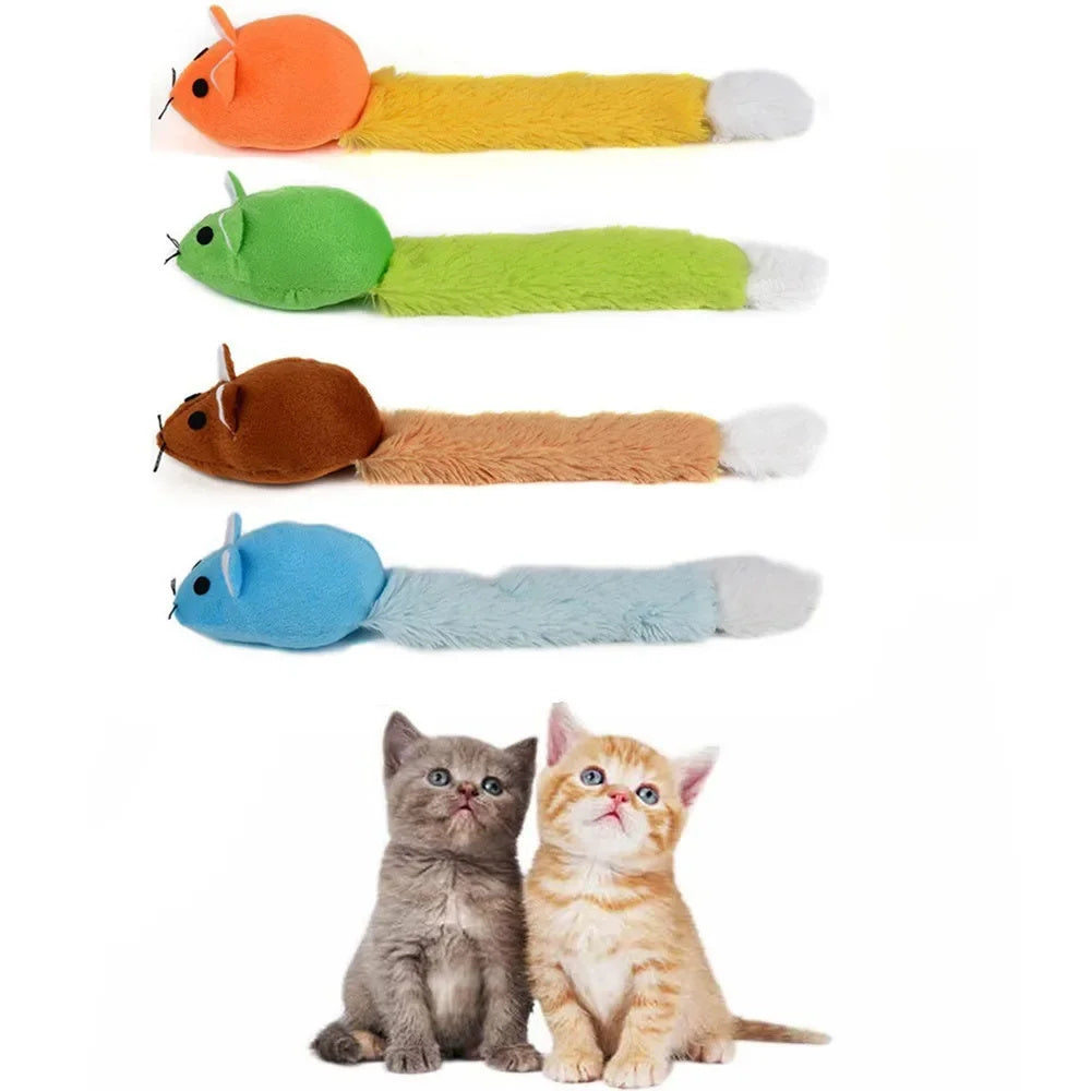 Juguete Ratón con Catnip para Gatos – Cola Larga, Interactivo y Súper Divertido 🐭🌿