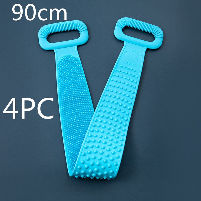 Toalla frotadora para tu cuerpo, toalla de silicona para frotar tu cuerpo, cepillo capilar