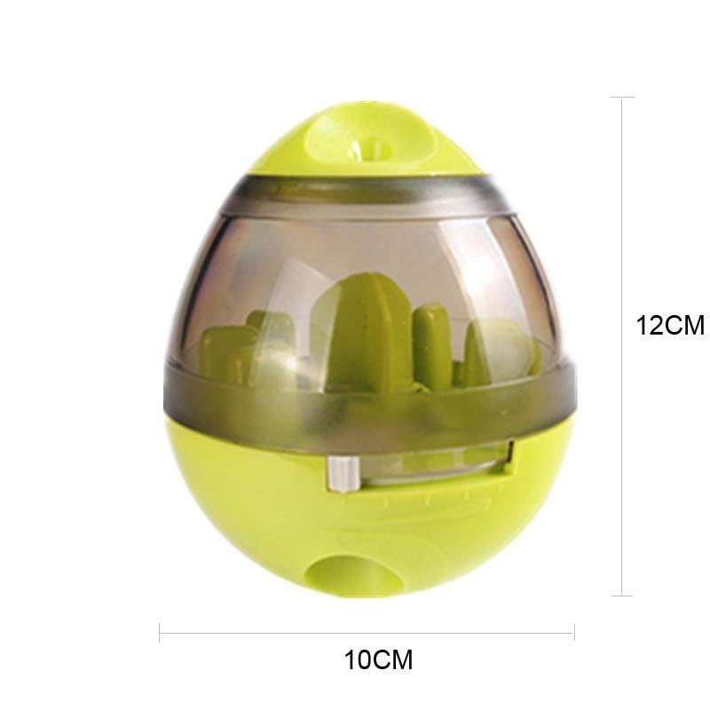 Vaso de bolas de comida para perros, dispensador de alimentador para cachorros y mascotas, tazón de juguete