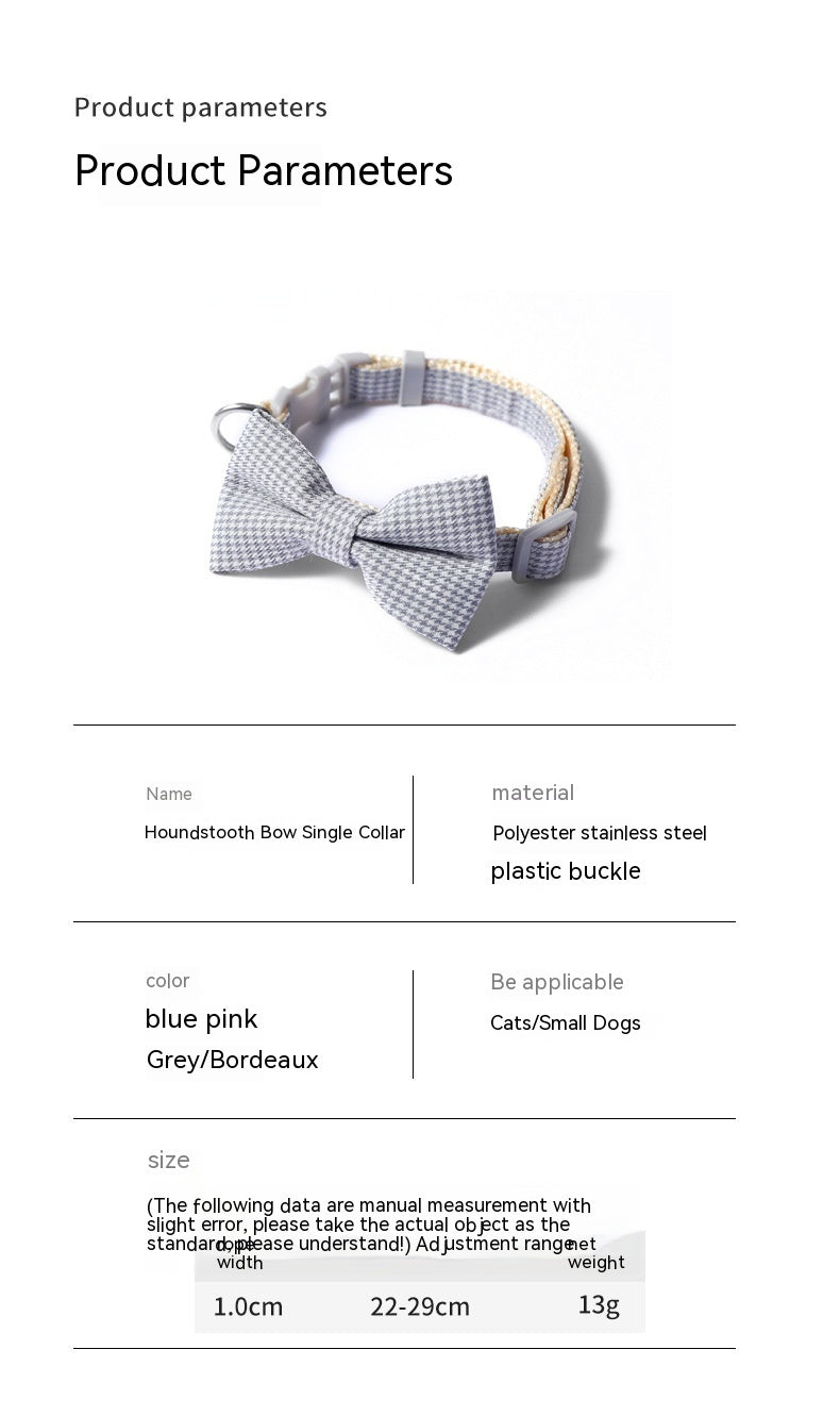 Collar para mascotas con lazo eleganteisimo para tu mascota