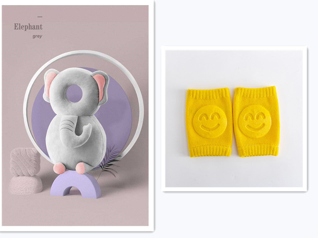 Almohadilla de protección para la cabeza en puro algodón para niños pequeños en divertidos personajes.