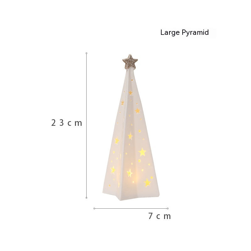 Lámpara luminiscente de regalo para niños con decoración navideña
