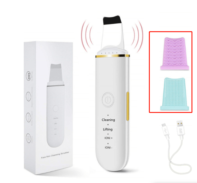Maquina de peeling y limpiadora facial ultrasónica elimina los puntos negros faciales, salud para el rostro