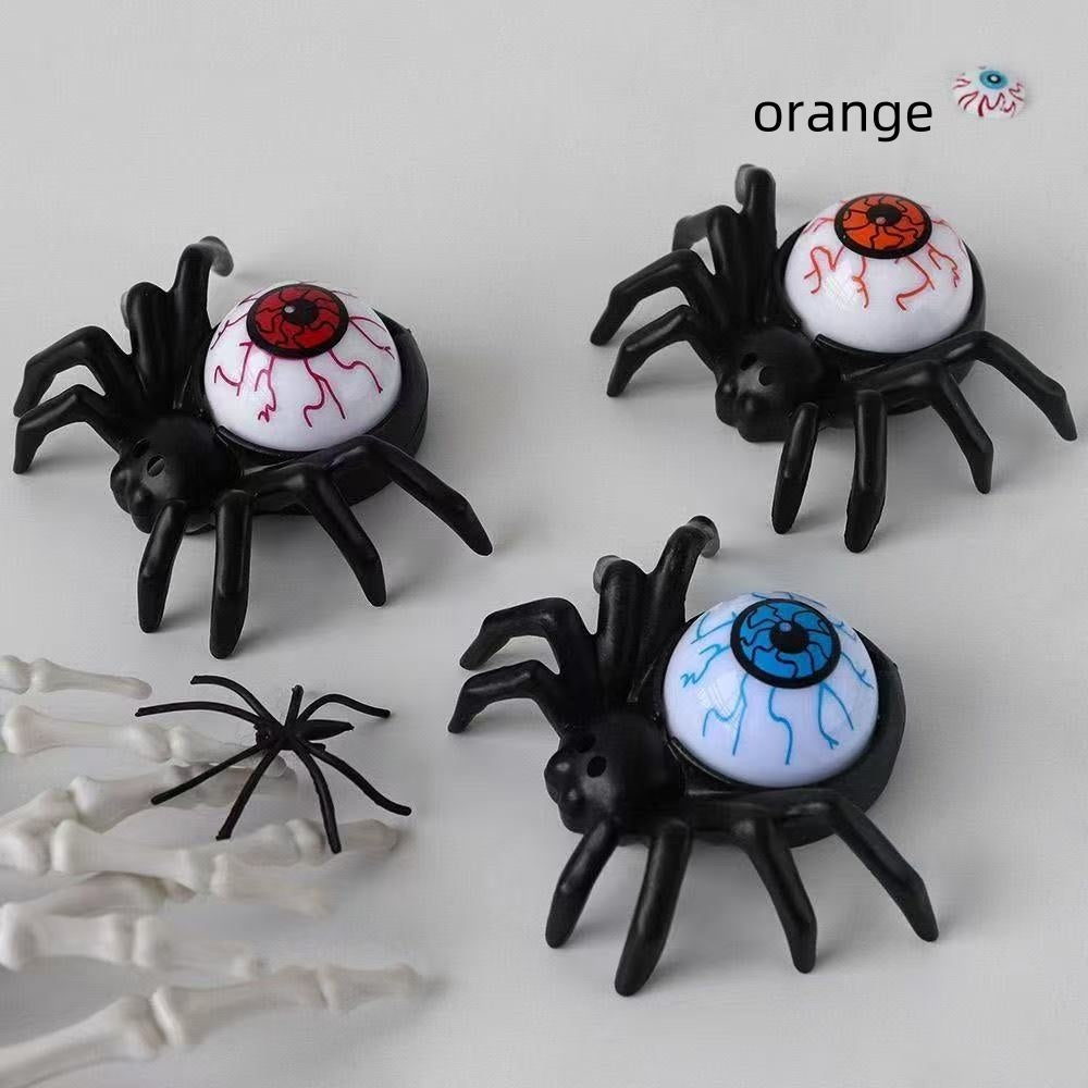 Vela y Props con Araña – Decoración de Halloween (Calabazas, Calaveras y Ojos) 🎃🕷️