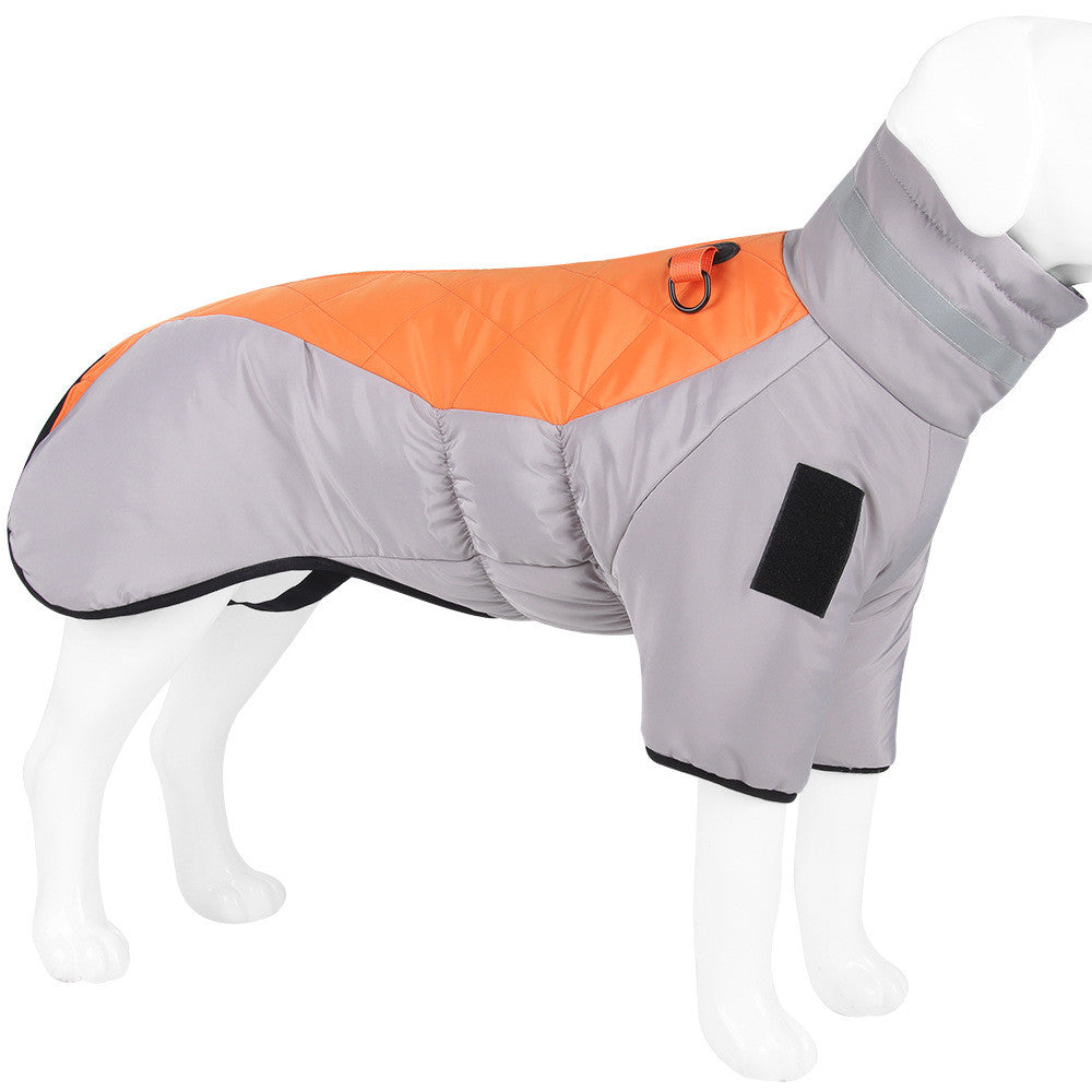 Ropa para perros gruesa con calidez reflectante para perros grandes, ropa para lluvia, suministros para mascotas
