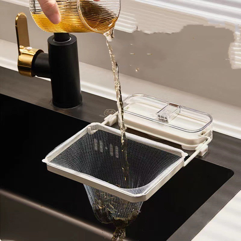 Filtro de fregadero de cocina con ventosa, filtro desechable para restos de comida, bolsillo para escurridor de basura de cocina, colador de fregadero, utensilios de cocina
