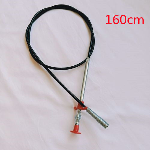 Desbloqueador de tuberías de pellizco manual , herramienta de dragado de tuberías de resorte para dragado de alcantarillado y paso de cocina
