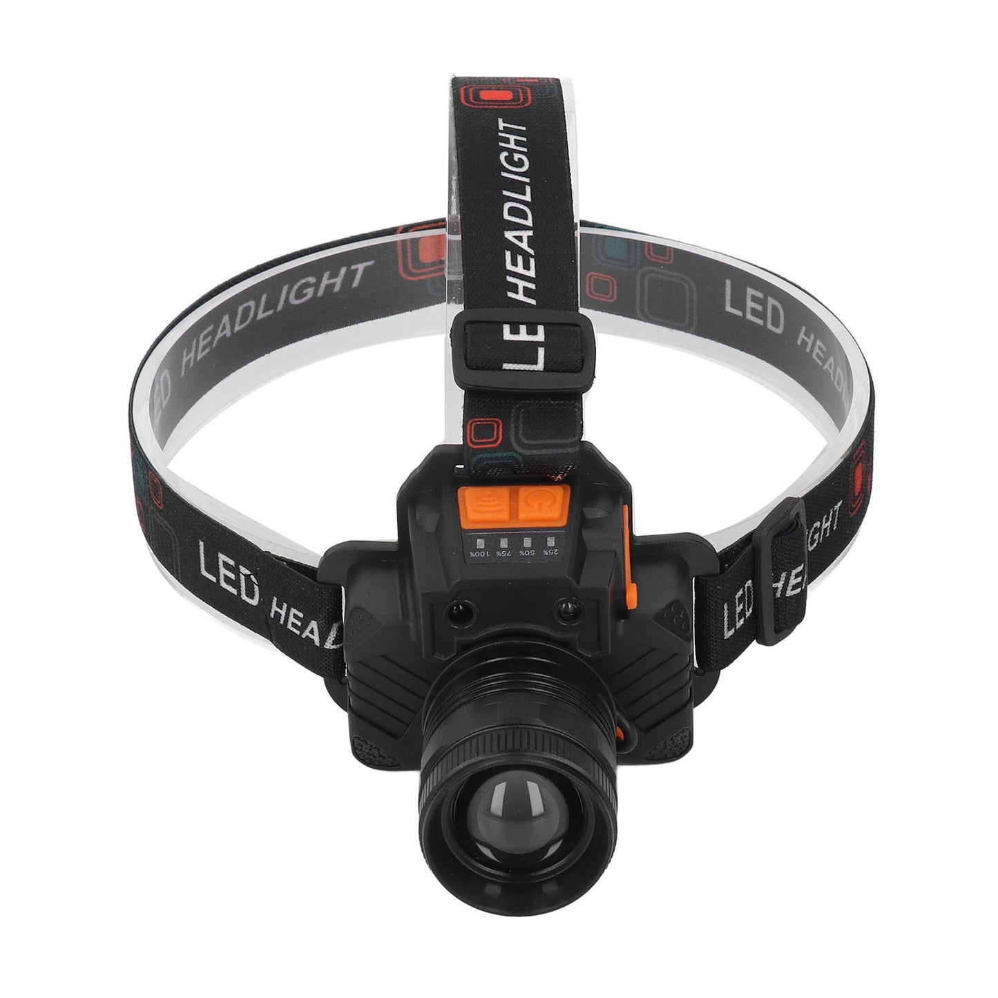 Linterna frontal recargable por USB con 3 modos de luz, lente LED de 1500 lm