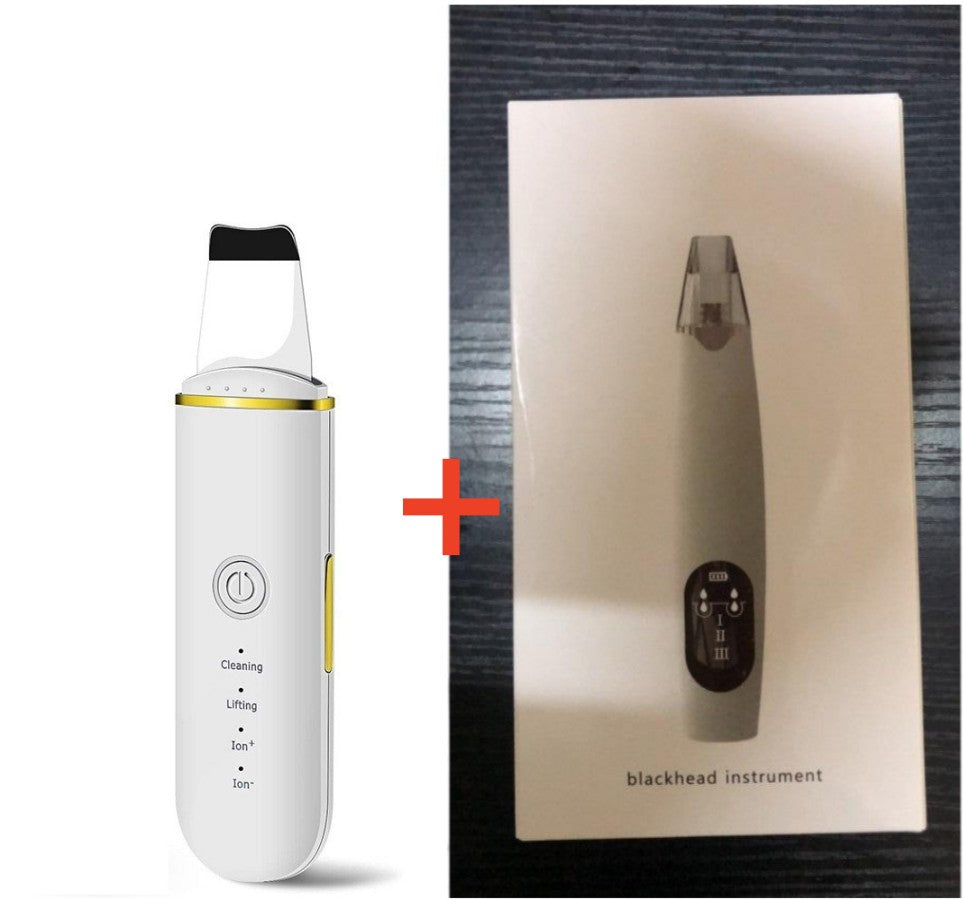 Maquina de peeling y limpiadora facial ultrasónica elimina los puntos negros faciales, salud para el rostro