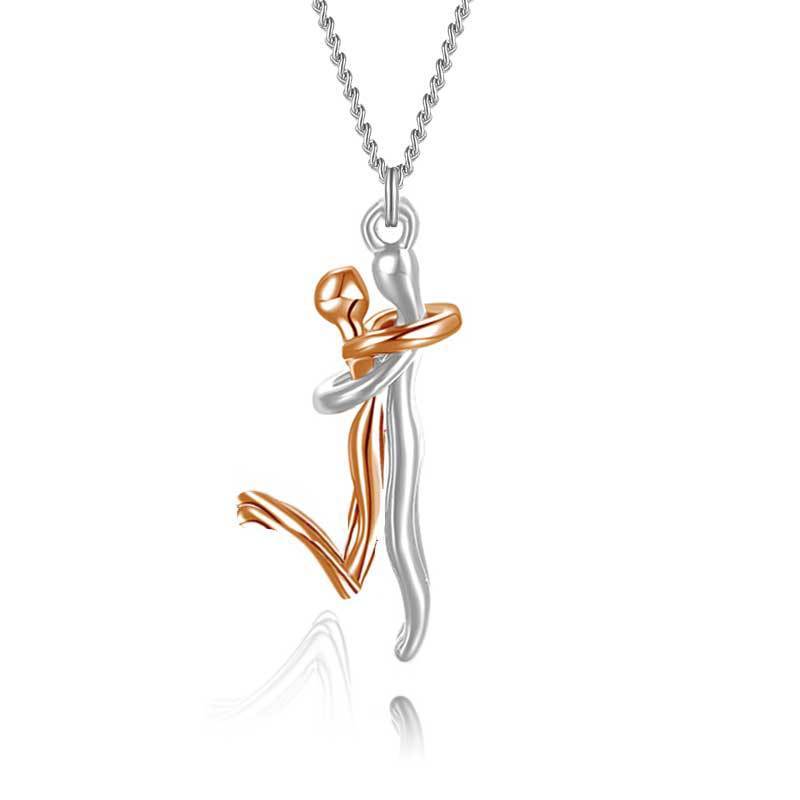 Collar con dije de pareja, hermoso para regalo de aniversario!
