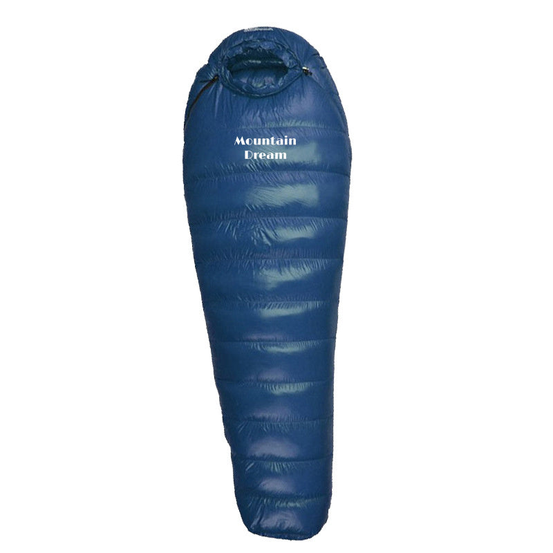 Saco de dormir ultraligero tipo momia relleno de plumón