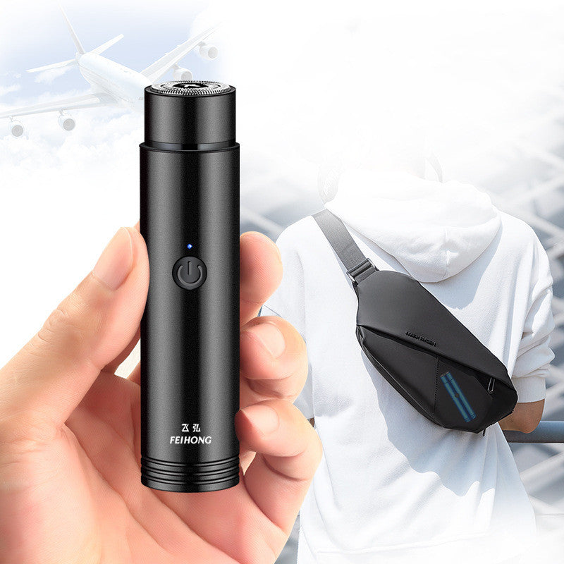 Mini afeitadora eléctrica, afeitadora portátil recargable para el automovil, indolora y cómoda