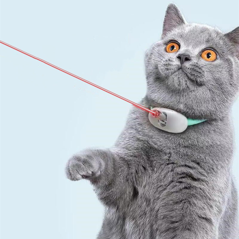 Juguete para gatos, Collar inteligente con láser, carga USB