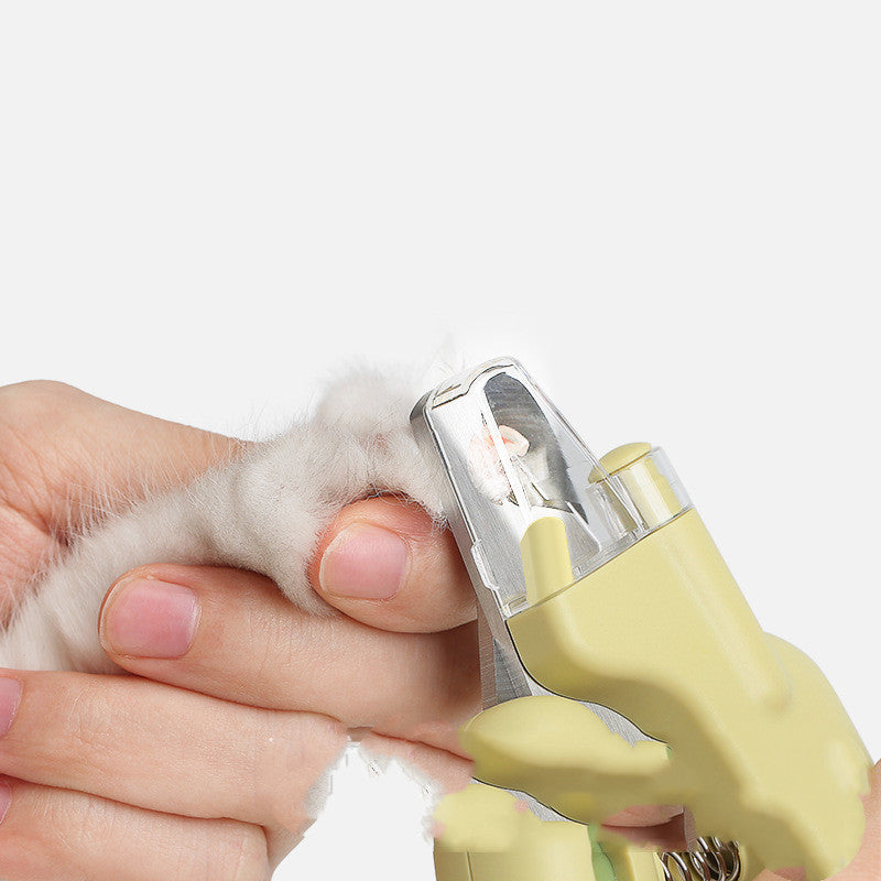 Tijera para cortar las uñas de tus mascotas, multifuncional con LUZ LED