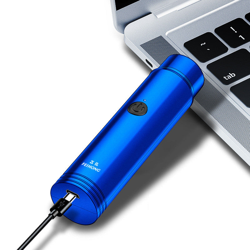 Mini afeitadora eléctrica, afeitadora portátil recargable para el automovil, indolora y cómoda