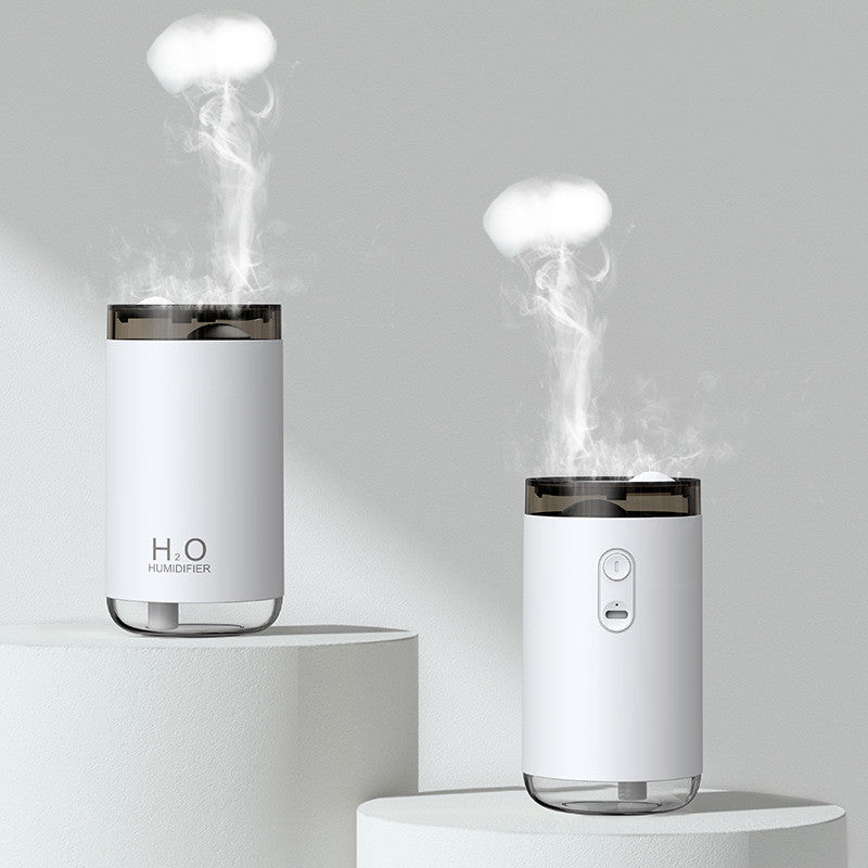 Nuevo Humidificador con anillo de humo creativo, difusor USB para automóvil, luz nocturna cálida para el hogar o el coche