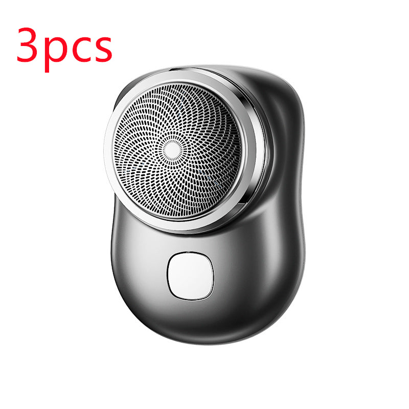 Mini afeitadora inalámbrica, portátil para hombre, recargable por USB, máquina de afeitar de tamaño pequeño, indolora, húmeda y seca