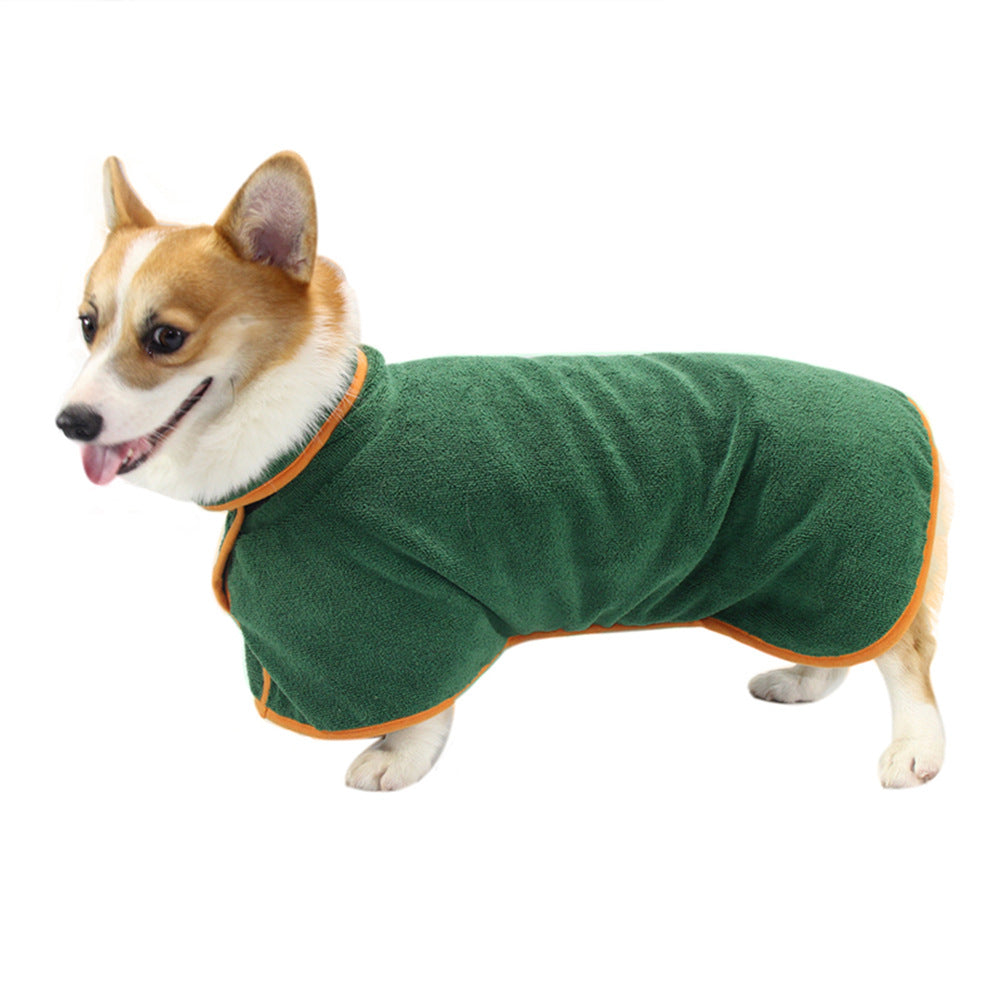 Albornoz absorbente para mascotas con microfibra envuelta en la cintura; Toalla súper para tu mascota