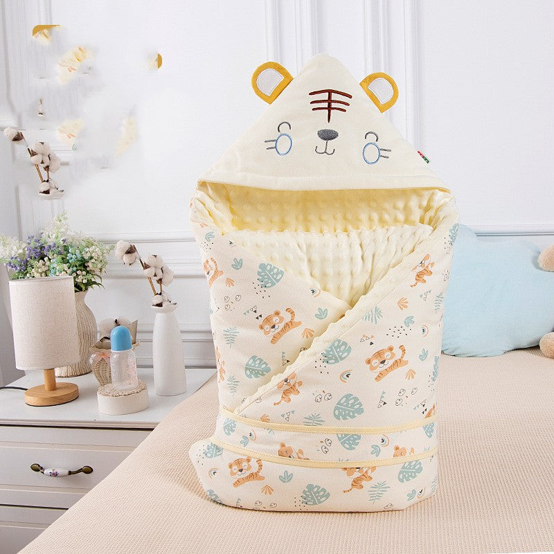 Salida de dormir para bebé, perfecta envoltura en calidad doble de algodón, bebés de 1 a 6 meses de edad,