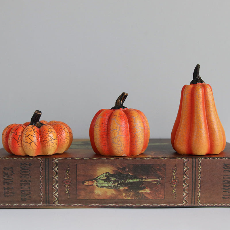 Linterna de calabaza para Halloween, lámpara LED tipo vela de calabaza , Decocoración de Halloween