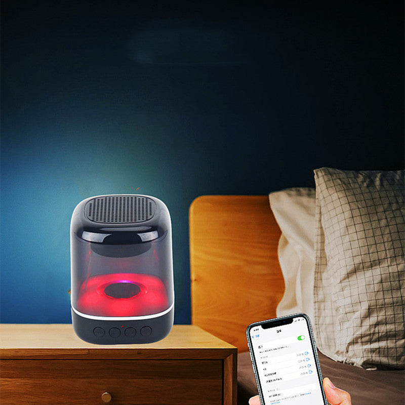 Altavoz transparente luminoso y portátil, parlante inalámbrico, la lámpara de cabecera con Bluetooth